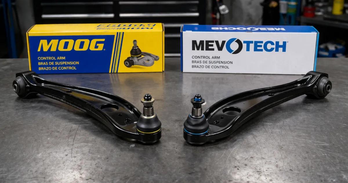 MOOG vs Mevotech: Control Arm Comparison